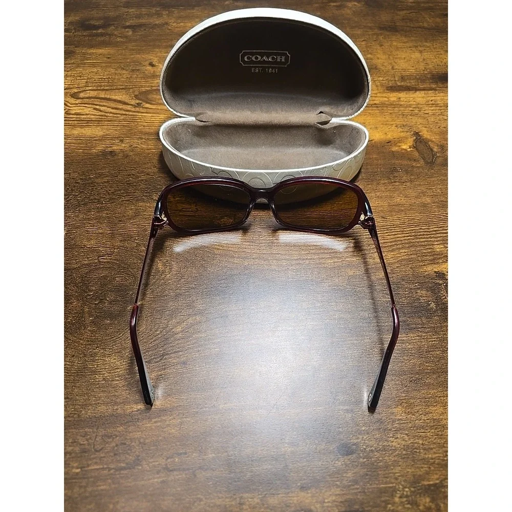 Coach Style S2005 Eyeglass Frames Only Burgandy With Case